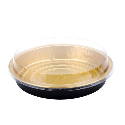 ABLPACK 430ml/14.3oz Round Aluminum Food Container with PET Lid