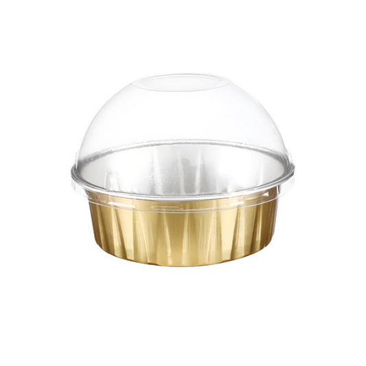 ABLPACK 100ml/3.3oz Round Aluminum Food Container with PET Lid